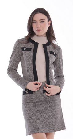 Mimi Muà Giacca Corta Con Zip In Jacquard