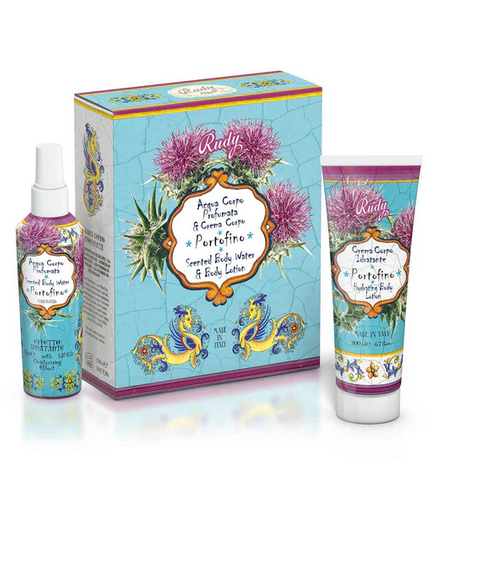 Rudy Scatola Regalo con Acqua Profumata 150ml + crema corpo idratante 200ml