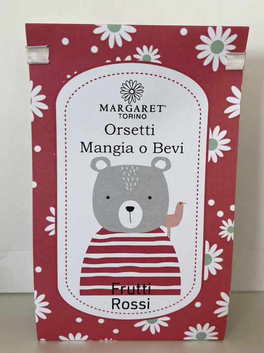 Orsetti Mangia o Bevi Frutti Rossi