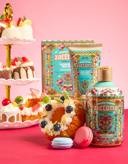 Scatola regalo con Docciaschiuma 500 mL + Crema corpo idratante 200 mL Gourmand Edition Zuccotto