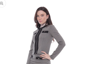 Mimi Muà Giacca Corta Con Zip In Jacquard