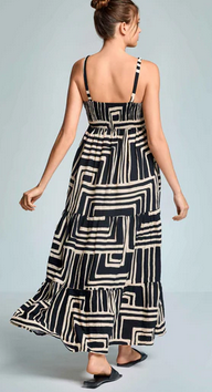 Iconique Vestito lungo con spalline Còte d'Azur
