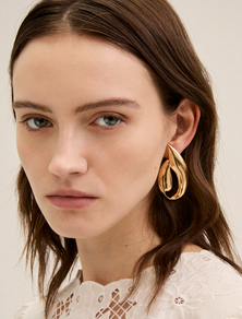 Nali' Orecchini Lobo Goccia Oversize Oro