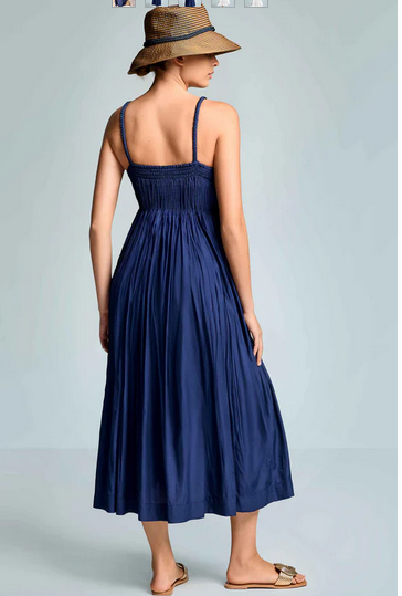 Iconique Vestito lungo con spalline Cote d'azur