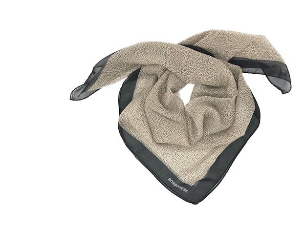 Borbonese foulard in OP naturale/nero