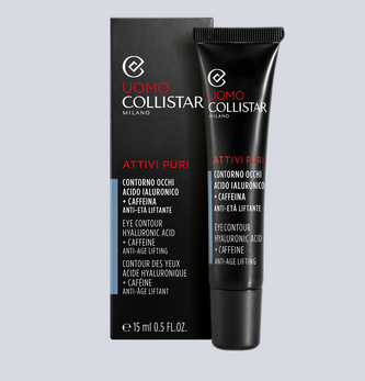 Collistar Uomo Attivi Puri Contorno Occhi Acido Ialuronico + Caffeina Anti-età Liftante