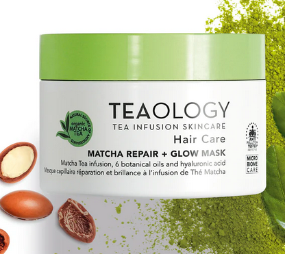 Teaology Maschera Capelli ristrutturante con infuso di tè Matcha