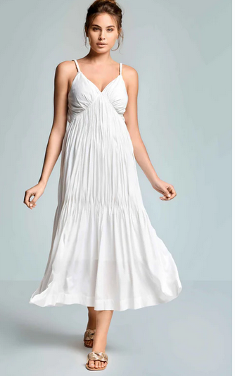 Iconique Vestito lungo con spalline Cote d'azur