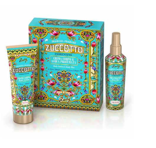 Scatola regalo con Acqua profumata 150 mL + Crema corpo idratante 200 mL Gourmand Edition Zuccotto