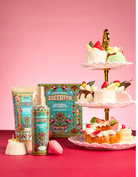 Scatola regalo con Acqua profumata 150 mL + Crema corpo idratante 200 mL Gourmand Edition Zuccotto