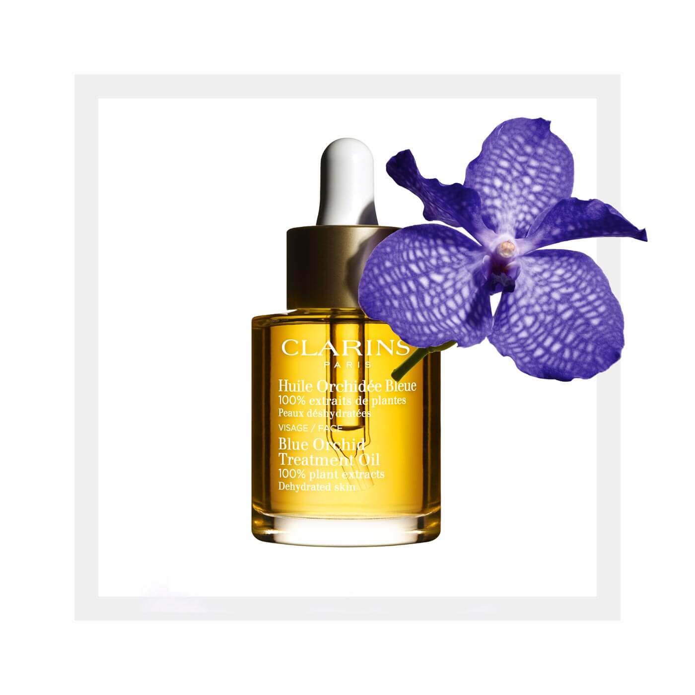 CLARINS Olio viso Huile Orchidée Bleue - pelle disidratata