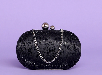 Mimi Muà Borsa Clutch con strass